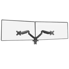 Mars Gaming MARM-PRO2 Soporte de Mesa Dual para 2 Monitores con Brazos de Muelle de Gas, Giratorio e Inclinable 360°, VESA 75/100mm, para Pantallas 13-32" hasta 10kg